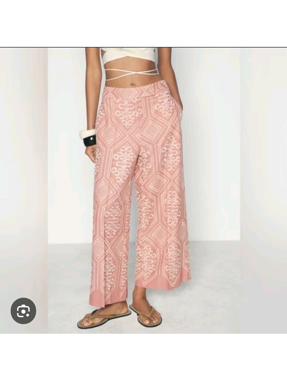 Joie Embroidered High Waist Pants 4 [COPY]
